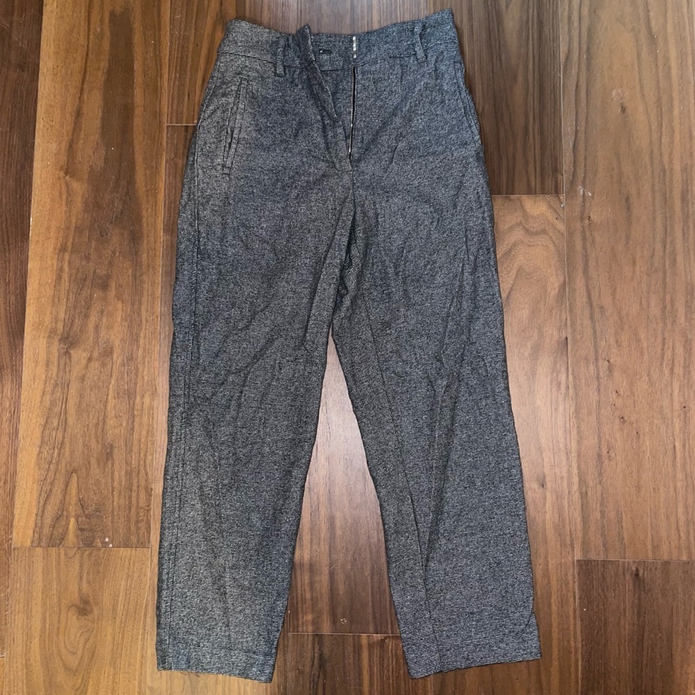 Wilfred wool plaid tie front pants